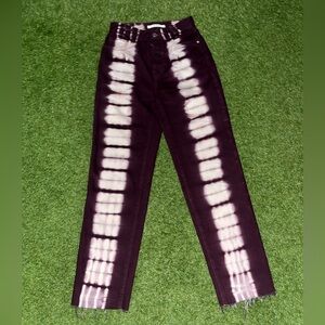 PacSun Purple and White Straight Leg Jeans